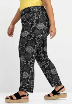 Sheego Strand - Pantalones - Schwarz Bedruckt -Sheego Ventas 010fd921d2a343a18a45087cc4edef71