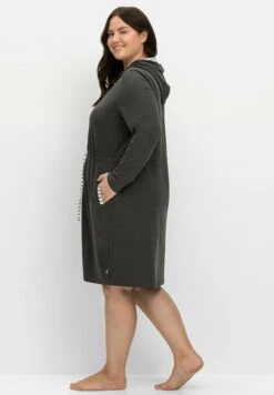 Sheego Morgenmantel - Albornoz - Anthrazit Meliert -Sheego Ventas 01f5886675a849ae982b9baf2fbeb919