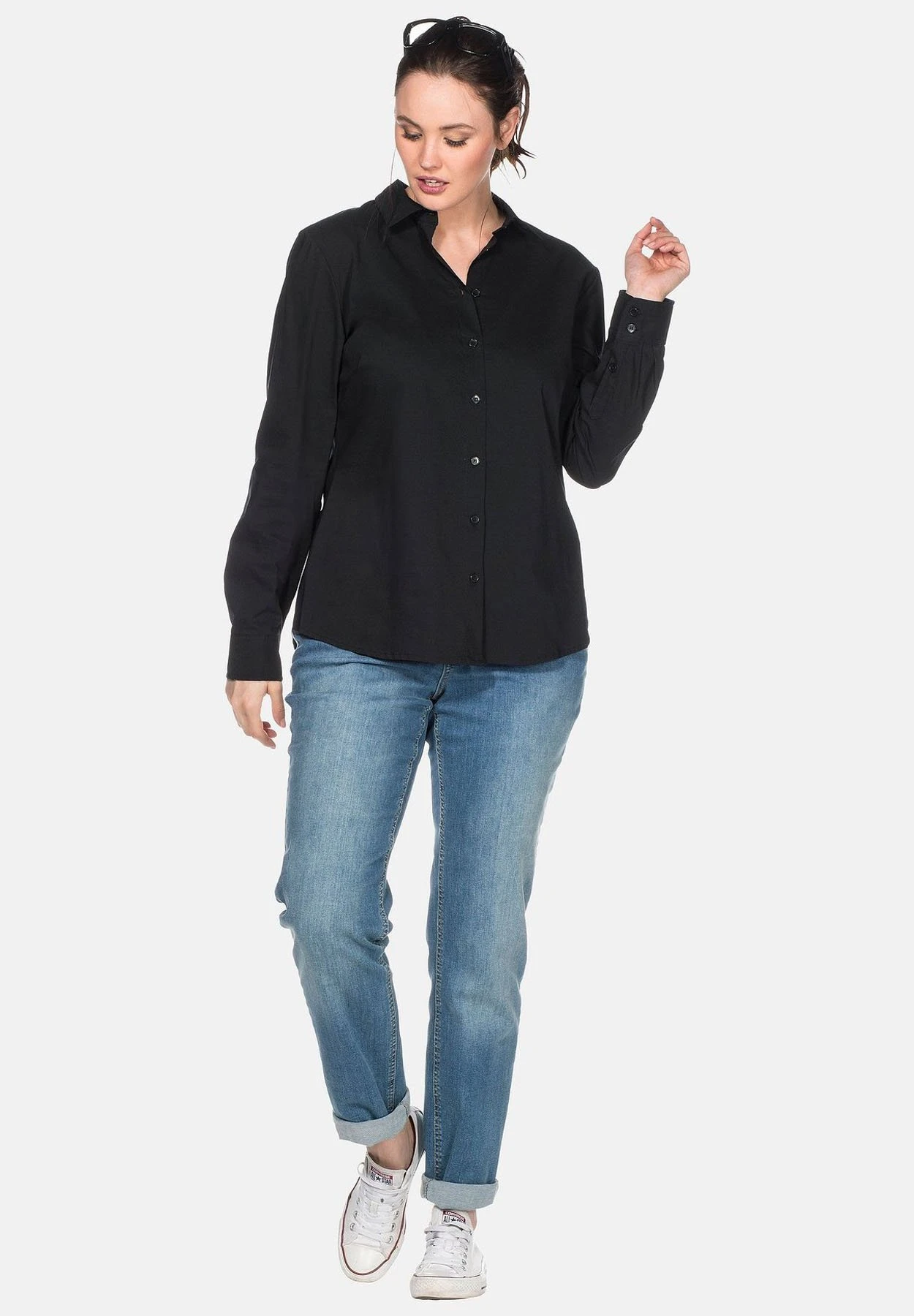 Sheego Camisa - Black 2 Sheego Camisa - Black - Imagen 2