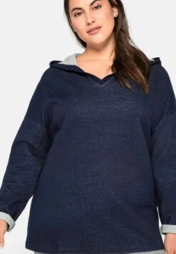 Sheego Jersey Con Capucha - Marine 9 Sheego Jersey Con Capucha - Marine -Sheego Ventas 0653d57c25e6495bb460509480315f4f