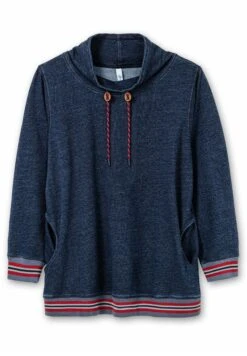 Sheego Sudadera - Dark Blue Denim -Sheego Ventas 06dbc0fed7ae43e6b4a753cff5e9071b