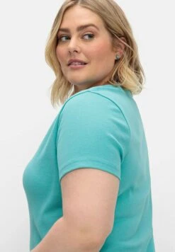 Sheego Camiseta Básica - Aqua 8 Sheego Camiseta Básica - Aqua -Sheego Ventas 07d6ed5aa91849b6b729d60033ee5f83