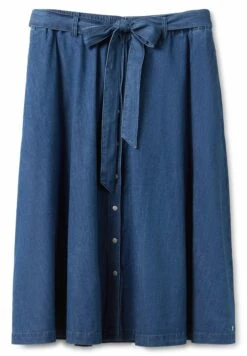 Sheego Falda Acampanada - Blue Denim -Sheego Ventas 09565d9f885c4bc4b105e2794f64ad48