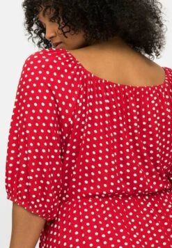 Sheego Vestido Ligero - Rot Gemustert -Sheego Ventas 0b8bf27c20824b37ae93e28dcdc5d3ed