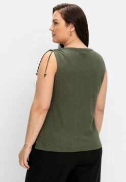 Sheego Top - Dunkeloliv -Sheego Ventas 0dac6d9ae2734e71946d60c1d351c001