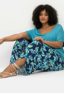 Sheego Pantalones - Marine Bedruckt -Sheego Ventas 0ebb4ceda0b14c5f8b6b3af5ab8e2e7f