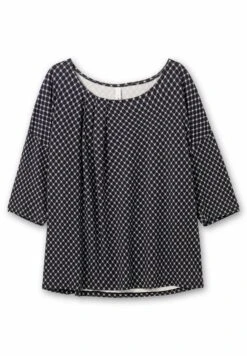 Sheego Camiseta De Manga Larga - Schwarz/Lila 9 Sheego Camiseta De Manga Larga - Schwarz/Lila -Sheego Ventas 0efc6c7336674fb98b5242fd4fd18a06