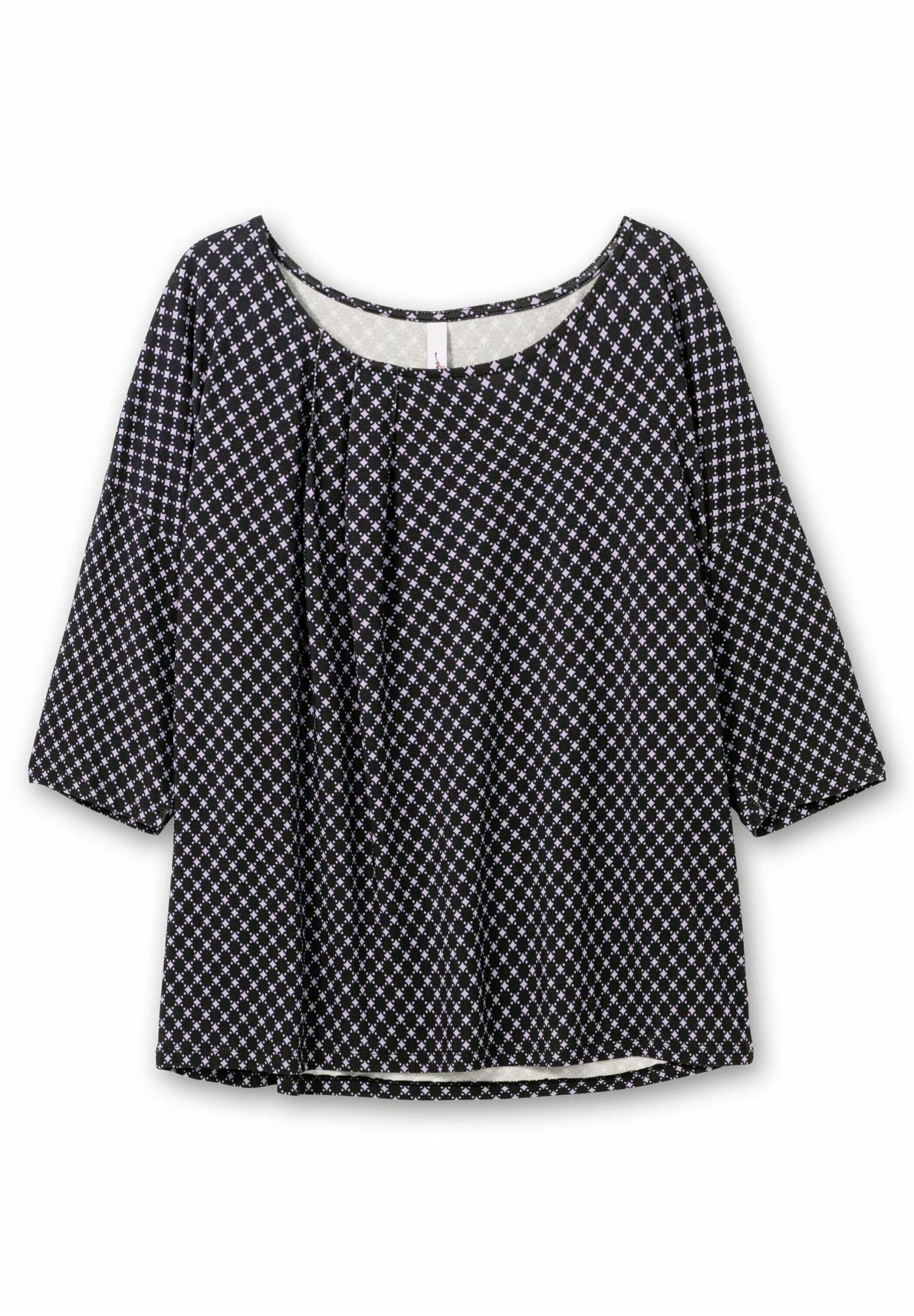 Sheego Camiseta De Manga Larga - Schwarz/Lila 5 Sheego Camiseta De Manga Larga - Schwarz/Lila - Imagen 5