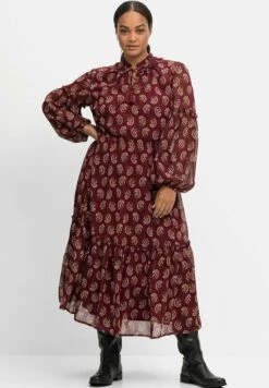 Sheego Vestido Informal - Rostrot Bedruckt