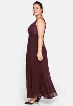 Sheego Vestido De Fiesta - Aubergine -Sheego Ventas 13d463e8f708485fa393e0e03d13f31b