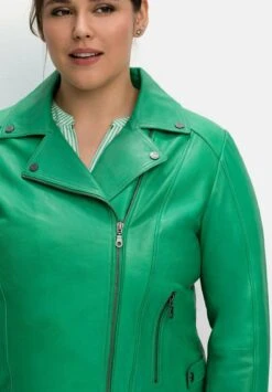 Sheego Chaqueta De Cuero - Blattgrün 8 Sheego Chaqueta De Cuero - Blattgrün -Sheego Ventas 1641f7b837524069891a4c0216febc21