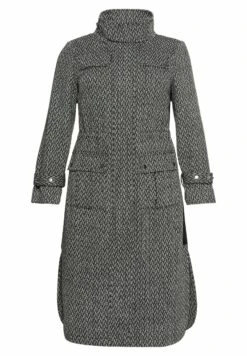 Sheego Abrigo Clásico - Black/ White -Sheego Ventas 179044ad9f1944c3ba1511c6fac24569