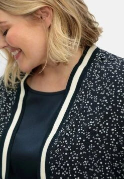 Sheego Verschlusslose - Chaquetas Bomber - Nachtblau Gemustert -Sheego Ventas 1aeab1f1b2f141208af4f8cb58146312