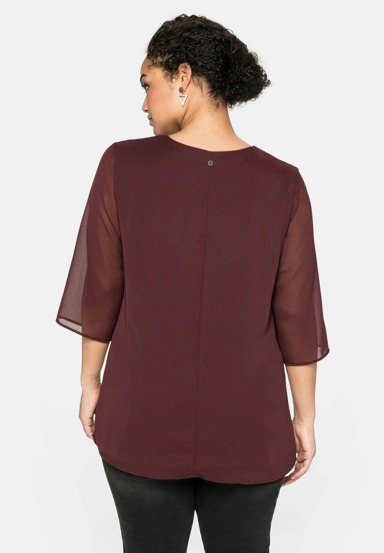 Sheego Blusa - Weinrot 3 Sheego Blusa - Weinrot - Imagen 3