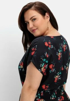 Sheego Vestido Informal - Schwarz Gemustert -Sheego Ventas 23c85d23d6f040bdbd04c7a03eebf64e