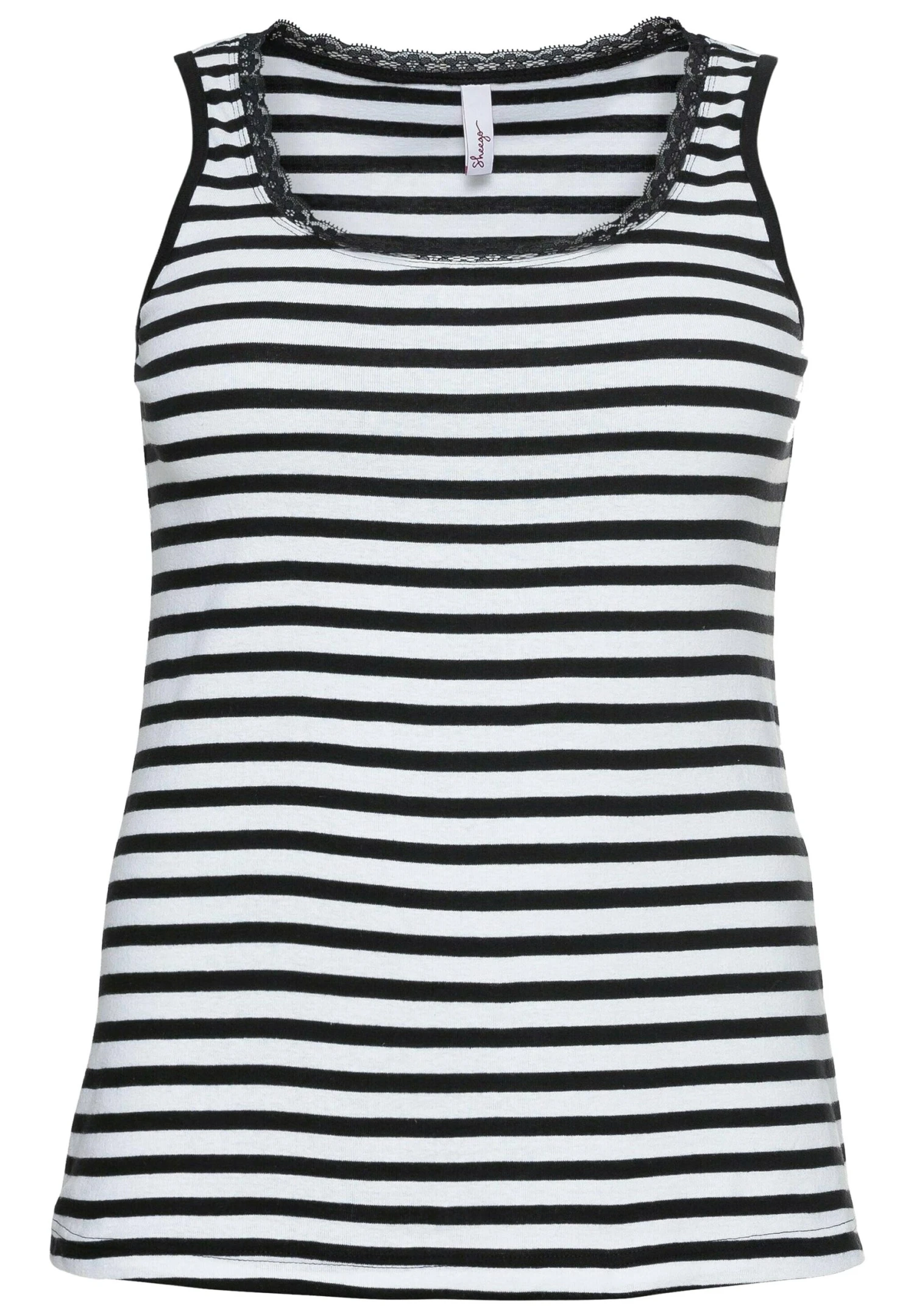 Sheego Top - Black/ White 5 Sheego Top - Black/ White - Imagen 5