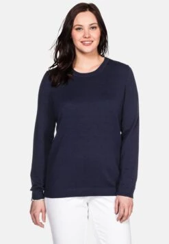 Sheego Jersey De Punto - Dark Blue