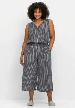 Sheego Strand - Mono - Marine Gestreift