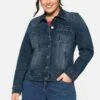 Sheego Chaqueta Vaquera - Blue Denim