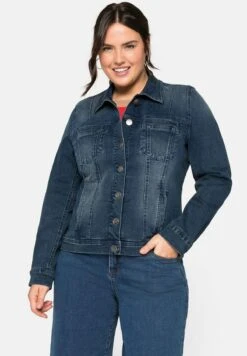 Sheego Chaqueta Vaquera - Blue Denim