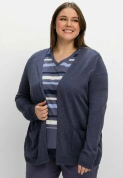 Sheego Chaqueta De Punto - Indigo Meliert