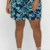 Sheego Strandshorts - Shorts - Marine Bedruckt
