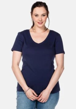 Sheego Camiseta Básica - Marine