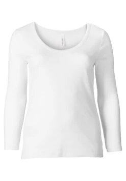 Sheego Langarm - Camiseta De Manga Larga - White -Sheego Ventas 35ae59537ecd42318ddaa9915a9e8ba3