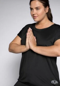 Sheego Camiseta Deportiva - Schwarz -Sheego Ventas 3c9618a4bb41483f80c8d05f74539357