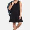 Sheego Vestido Ligero - Black