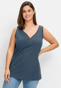 Sheego Tank - Top - Taubenblau