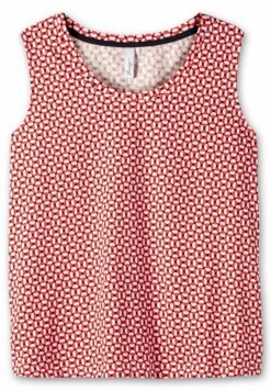 Sheego Top - Rot Gemustert -Sheego Ventas 44f4bb18ecdf4a43be42ce31e3e505f8