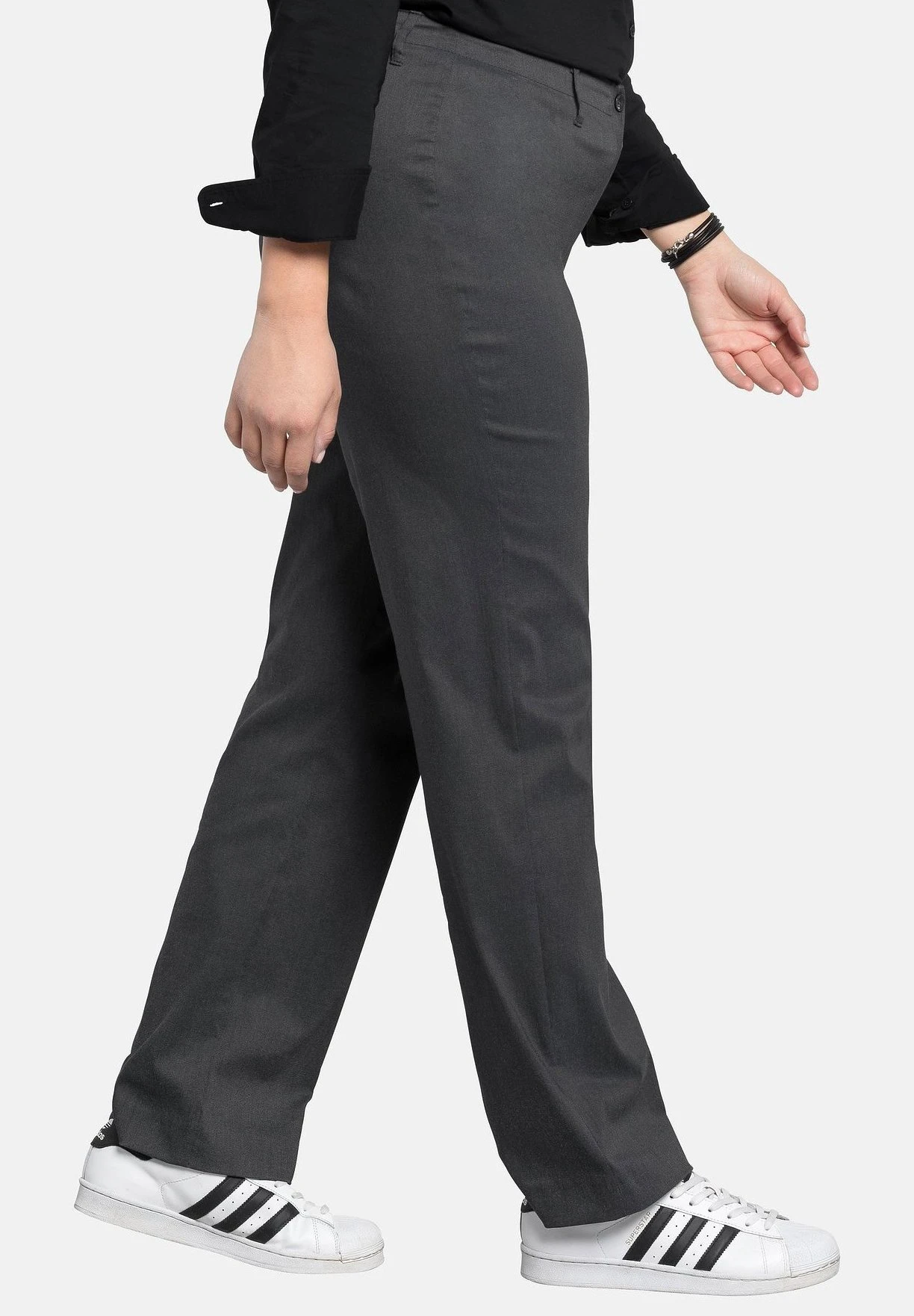 Sheego Bengalin - Pantalones - Heather Gray 4 Sheego Bengalin - Pantalones - Heather Gray - Imagen 4