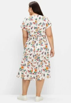 Sheego Vestido Informal - Weiß/Gemustert -Sheego Ventas 4c73ac1894d1463eabfee6ac0ec0503c