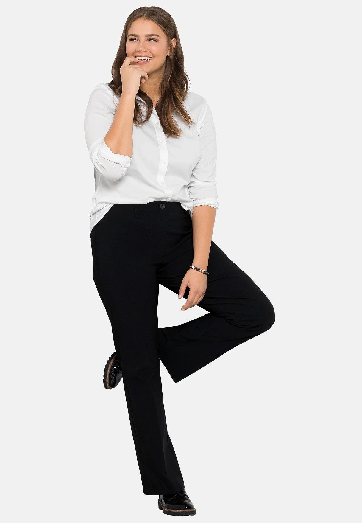 Sheego Bengalin - Pantalones - Black 2 Sheego Bengalin - Pantalones - Black - Imagen 2