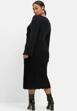 Sheego Vestido De Punto - Schwarz -Sheego Ventas 4deeaee5696a46a5802a4757c8523b72