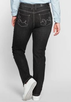 Sheego Vaqueros Rectos - Black Denim -Sheego Ventas 5067ad34cd014af3a24640bea6c5f979
