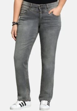 Sheego Lana - Vaqueros Bootcut - Grey Denim
