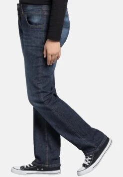 Sheego Lana - Vaqueros Bootcut - Dark Blue Denim -Sheego Ventas 53134ef24b164c65bec9d70e6197e075
