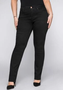Sheego Vaqueros Slim Fit - Black Denim