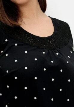 Sheego Vestido Ligero - Schwarz Gemustert -Sheego Ventas 564d0359ef664aa2ae4713c5050903ef