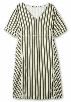 Sheego Vestido Informal - Hellkhaki Gemustert -Sheego Ventas 595663480a8a4bf589664e91743971e3