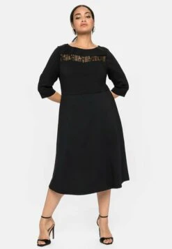 Sheego Vestido De Cóctel - Schwarz