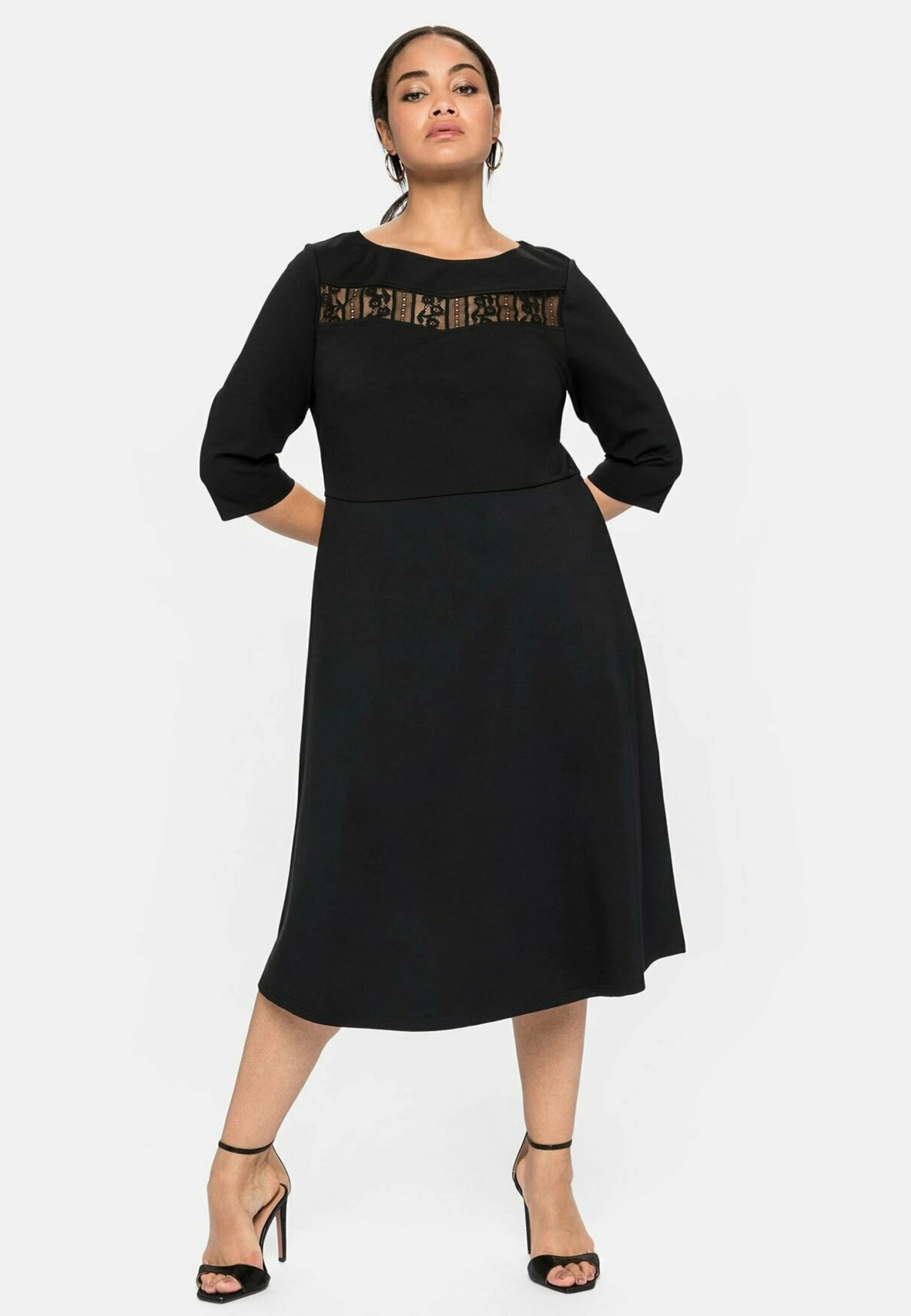 Sheego Vestido De Cóctel - Schwarz 1 Sheego Vestido De Cóctel - Schwarz