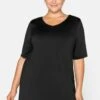 Sheego Camiseta Estampada - Black
