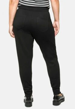 Sheego Pantalones Deportivos - Schwarz -Sheego Ventas 5b5b7d9cc5454babbb4dd4226ed9e9dd
