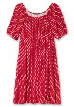 Sheego Vestido Ligero - Rot Gemustert -Sheego Ventas 606b2b63a40e4eefa596fd142f5f72c1