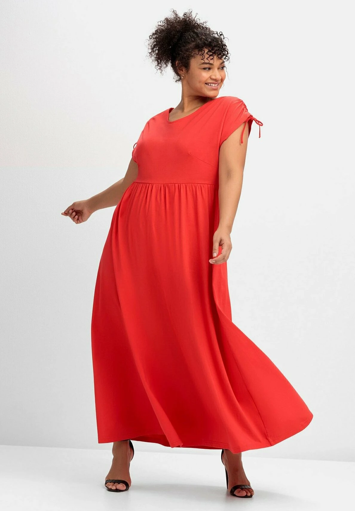Sheego Vestido Largo - Rot 2 Sheego Vestido Largo - Rot - Imagen 2