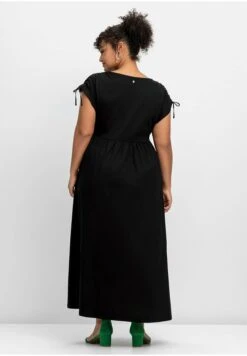 Sheego Vestido Largo - Schwarz -Sheego Ventas 655cf39cc26c4cdea187aafb138821db