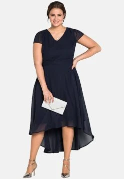 Sheego Vestido Largo - Navy